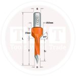 CMT DRILL HOLDER FOR MASTERWOOD M/C  F=10X16 LT=40 RH-LH