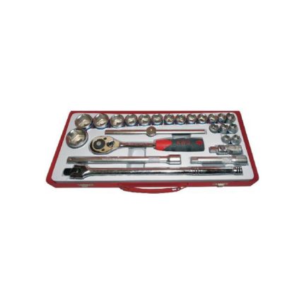 طقم لقم 25 ق 8-32مم مشرشرة-1/2" شنطة معدن تايوانى  كي دبليو جي KWG
