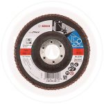 صنفرة مروحية  ستانلس ستيل بوش 4.5 بوصه خشانة  60 BOSCH Flap Disc Best for Metal 115mm G 60