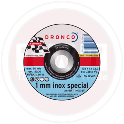 حجر قطعية إنوكس ألمانى درونكو مقاس 4.5 بوصه 2.5-22 DRONCO