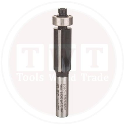 بنطة راوتر بوش لتشذيب الرقائق قطر 8مم - اجمالي الطول 68 مم BOSCH  Flush Trim Bit 8, 12.7x68