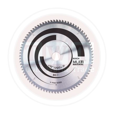 صينية منشار 10 بوصة متعددة الأستخدامات 100 سنة BOSCH Multi-Material 10`` 254X2.7X30 (100)