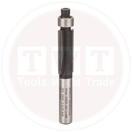 بنطة راوتر بوش لتشذيب الرقائق قطر 8مم - اجمالي الطول 68 مم  BOSCH 89.5x 68 Flush Trim Bit 8, 9.5x68