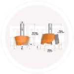 بنطة Two PcPlug Bit for Repairing HW S=12 D=47.6x63x20 RH CMT