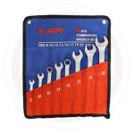 طقم مفتاح بلدى مشرشر 8 قطعه من 8 الى 22 مم أى بى تى - APT W
