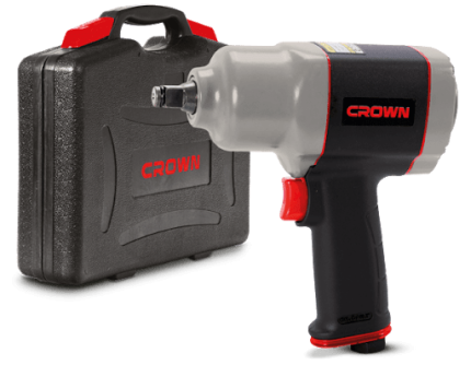 طقم شنيور فك وربط كراون 11 قطعه 1/2 بوصه 800 نيوتن شنطة بلاستيك موديل CROWN - CT38115-BMC