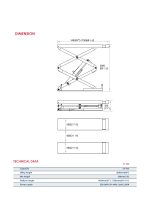 ⁦رافعة مقص اي بي تي صيني موديل APT PL-E30⁩ - الصورة ⁦3⁩