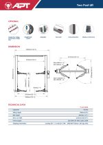 ⁦رافعة 2 عمود 4 طن 220 فولت صينى APT PL-4.0-2DA⁩ - الصورة ⁦3⁩