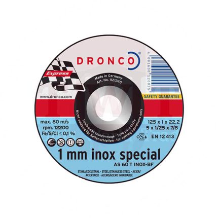 حجر قطعية إنوكس ألمانى درونكو مقاس 5 بوصه 2.5-22 DRONCO