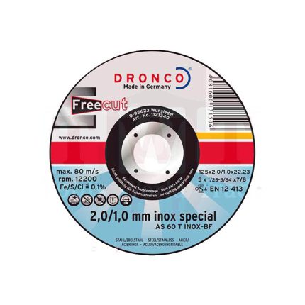 حجر قطعية إنوكس هيفى ديوتى ألمانى درونكو مقاس 9 بوصه 1.9-22 DRONCO
