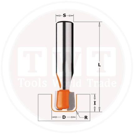 بنطة Drainboard Bit for Corian HW  S=12 D=25.4x12.7 R=3.17 CMT