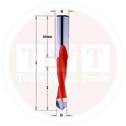 بنطه ايطالى Dowel Drill TCT SMG D=8x35x70 S=10x30RH SP CMT
