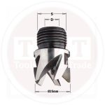 بنطه PLUG CUTTER HS D=12.2 Z4 S=21*14F .1 RH CMT