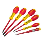 طقم  مفك  استانلي عادة, صليبة - 7 ق  1000فولت STANLEY STHT65980-8