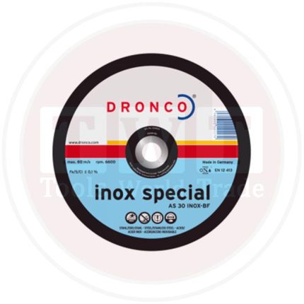 حجر قطعية إنوكس ألمانى درونكو مقاس 7 بوصه 1.6-22 DRONCO