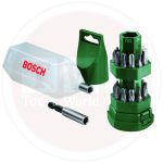 تشكيله من سنون بوش المفكات 25 قطعه + ادابتر BOSCH  LipStick Screw driver Set 25 Pcs