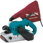⁦صنفره دبابه ماكيتا 1200 وات (100X610مم)-500هزه لكل دقيقه-5.9كجم موديل - MAKITA 9403⁩ - الصورة ⁦2⁩