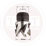 بنطه PLUG CUTTER HS D= 8 Z4 S=21*14F .1 RH CMT