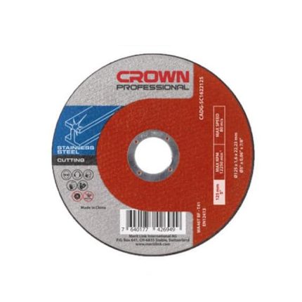 حجر قطعيه كراون إنوكس  4.5 بوصه 115-1.0-22 مم   CROWN