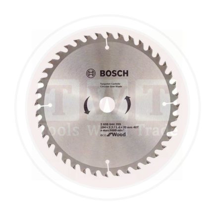 صينية منشار 7.25 بوصة  للخشب 40 سنة ايكولاين BOSCH Eco Line CSB For Wood 184x20-40