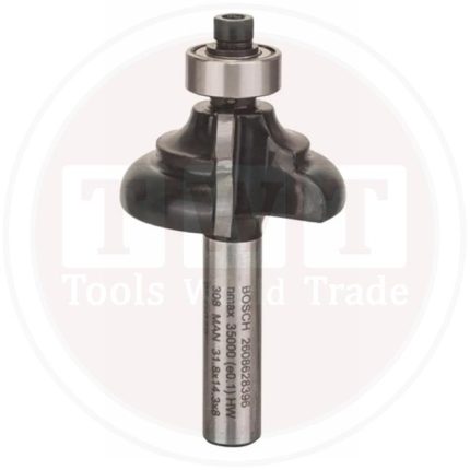 بنطة راوتر بوش لتشكيل الحواف C قطر 8 مم - اجمالي الطول 57 مم BOSCH Edge Forming Bit C 8, 31.8x57