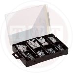 مجموعة تركيب (مسامير - خوابير) مقاسات مختلفة بوش 173 قطعة BOSCH  Fixing set 173 Pcs