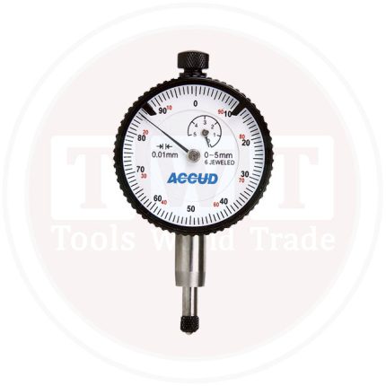 ساعه شنكار قطر صغير 5 مم دقه 0.01 مم بحامل خلفي اضافي  ACCUD