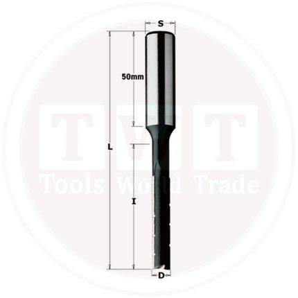 CMT 102.060.31 Mortising Bit W/Chip Br. SP Z2 D=6x50x105 RH