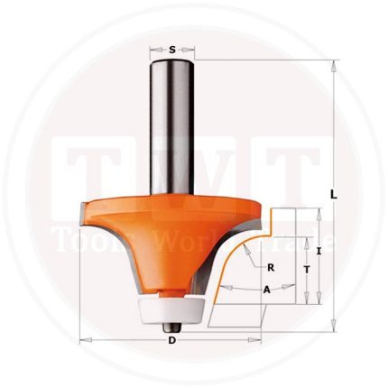 بنطة Bevel Bit Corian S=12 D=50.8X25.4 CMT
