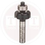 بنطة راوتر بوش لتخديد التجاويف الدائريه 8 مم اجمالى الطول 53 مم BOSCH Core Box Bit + Guide Pin 8, 20.7x53
