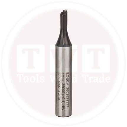 بنطة راوتر بوش للتجاويف المستقيمه قطر 8 مم - اجمالى الطول 51 مم BOSCH Straight bit 8x4x51