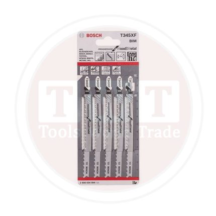 سلاح منشار اركيت بوش للخشب والحديد 5 قطع BOSCH  JSB T345 Xf Progressor for Wood And Metal 5Pcs