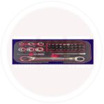 طقم لقم وسنون مفك 1/4" 39 قطعة تايوانى  12 kwg M4201-39P1