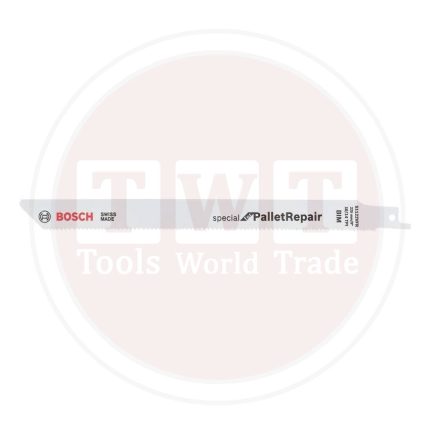 سلاح منشار امامى ترددى لقطع البلتات الخشب 5 قطع 0.9*225مم BOSCH Saw Blade Set For Pallet Repair 0.9X225 mm 5Pcs