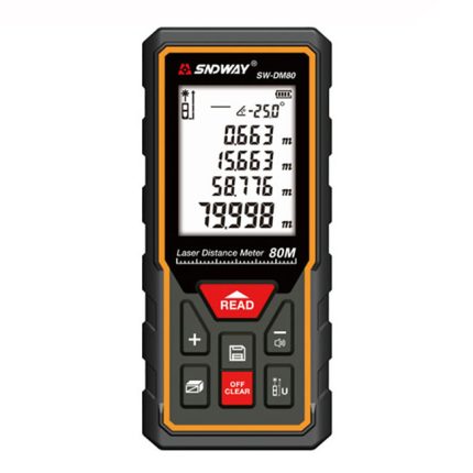 متر ليزر ساندوي لقياس مسافات 80 و قياس الميل موديل SNDWAY  SW-DM 80
