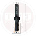 Straight bit wknives Z1+1S=20x49.5 RH CMT