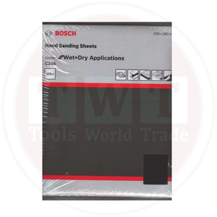 صنفرة  ورقية سيلكون كربيد للخشب والحديد خشانة 150  بوش  BOSCH Eco for Wet + Dry Applications 230x280 SC G 150