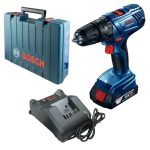 شنيور بوش بطارية عادة ودقاق ظرف اوتوماتيك 13 مم يمين وشمال 1 بطارية 2 امبير ماليزي BOSCH GSB 180-LI