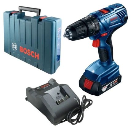 شنيور بوش بطارية عادة ودقاق ظرف اوتوماتيك 13 مم يمين وشمال 1 بطارية 2 امبير ماليزي BOSCH GSB 180-LI