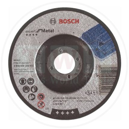 حجر تجليخ 5 بوصة بوش ( سلوفينيا) BOSCH Metal Grinding Disc (125X22.2X6)