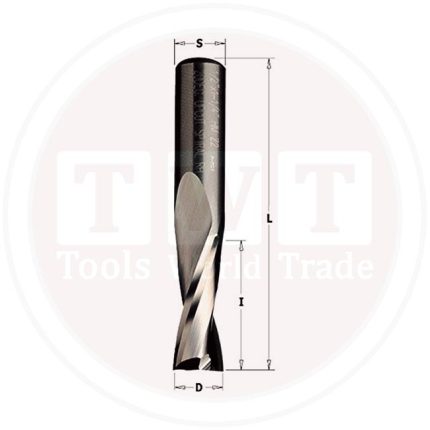 بنطه  UP-Cut Spiral Bit Solid HW D=6x27x70 Z2 RH CMT