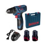 شنيور عاده ودقاق بوش بطاريه ليثيوم ايون يمين وشمال ماليزي BOSCH GSB 120-LI Professional