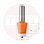 بنطة Bevel Bit for Corian  S=12 D=28.5x25.4  A=10 CMT