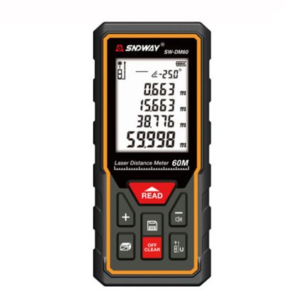 متر ليزر ساندوي لقياس مسافات 60 و قياس الميل موديل -SNDWAY  SW-DM 60