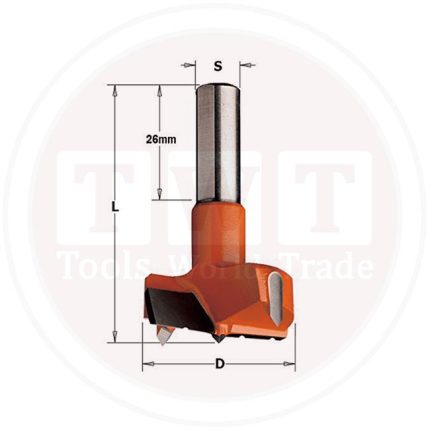 بنطه ايطالى CMT HW Dowel Drill T.H TCT  S=10x26 D=6x35x70RH SP