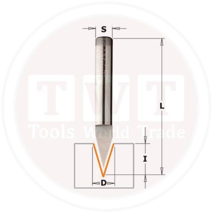 Laser Point Bit 35 Degree HWM S=6 D=9 L=50 Z1 CMT