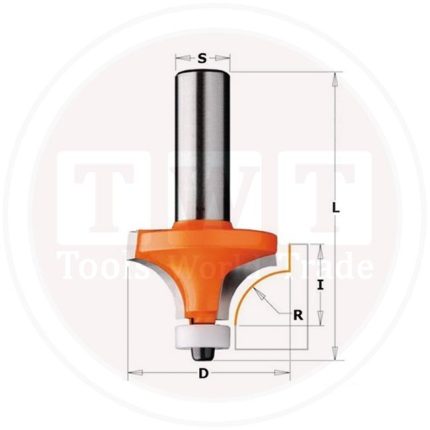بنطة Rounover Bit for Corian HW S=12 D=38.1 R=12.7 CMT