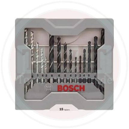 تشكيلة من البنط (حديد,خشب,طوب) 15 قطعة بوش BOSCH  Mixed Drill Bits 15 Pcs