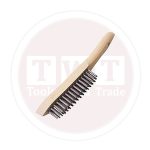 فرشـة سلك تنظيف لحام 4 صف يد خشـب هواك صينى HAWK
