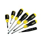 طقم مفك 6 قطعة عادة ستانلي وصليبة وفولت STANLY CUSHION GRIP M.0-65-009